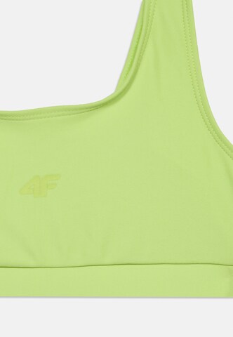 4F Junior Bustier Bikini in Groen: voorkant