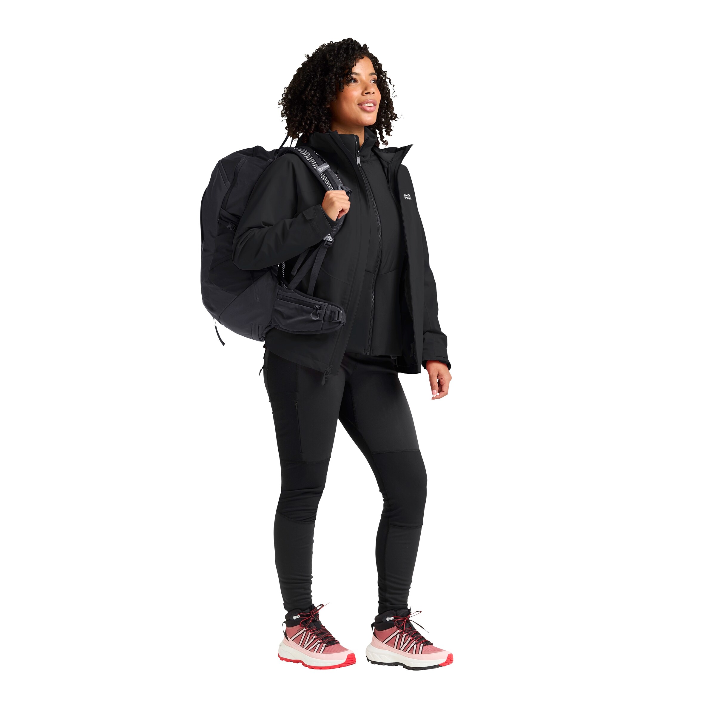 JACK WOLFSKIN Performance Jacket in Black