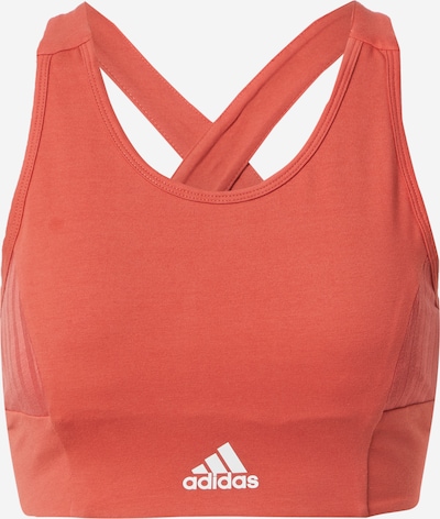 ADIDAS PERFORMANCE Sport-BH in orangerot / weiß, Produktansicht