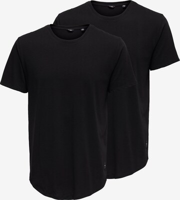 Only & Sons T-Shirt 'Matt' in Schwarz: predná strana