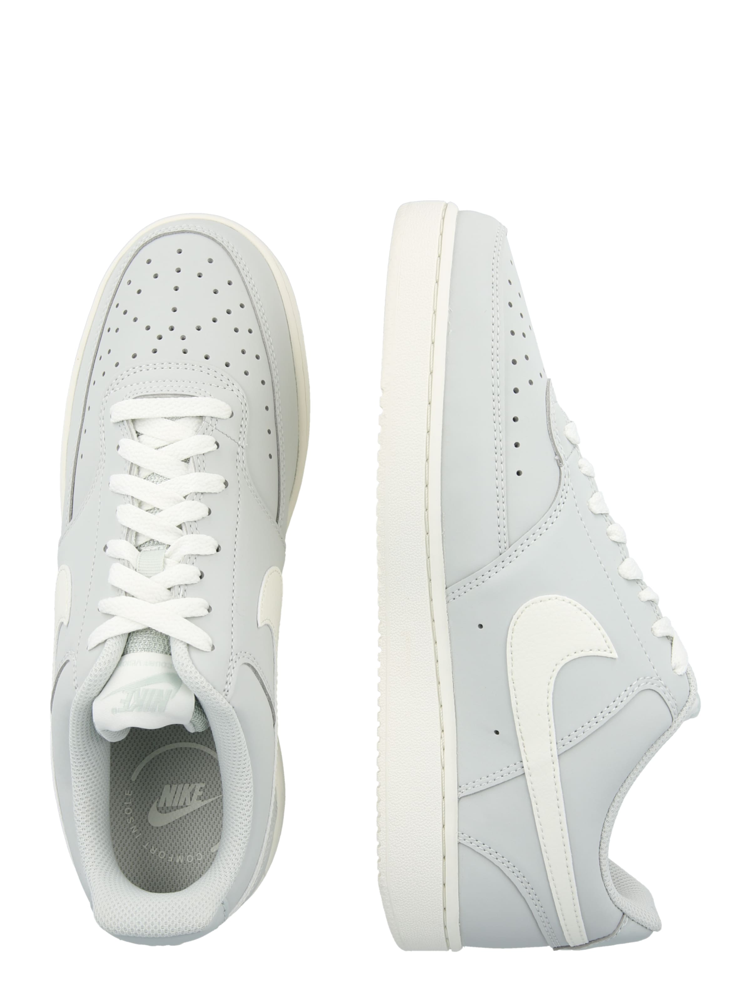 Sneaker low 'Court Vision' de la Nike Sportswear pe argintiu