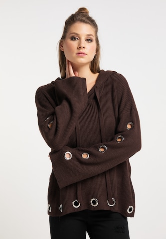 Pull-over myMo ROCKS en marron : devant