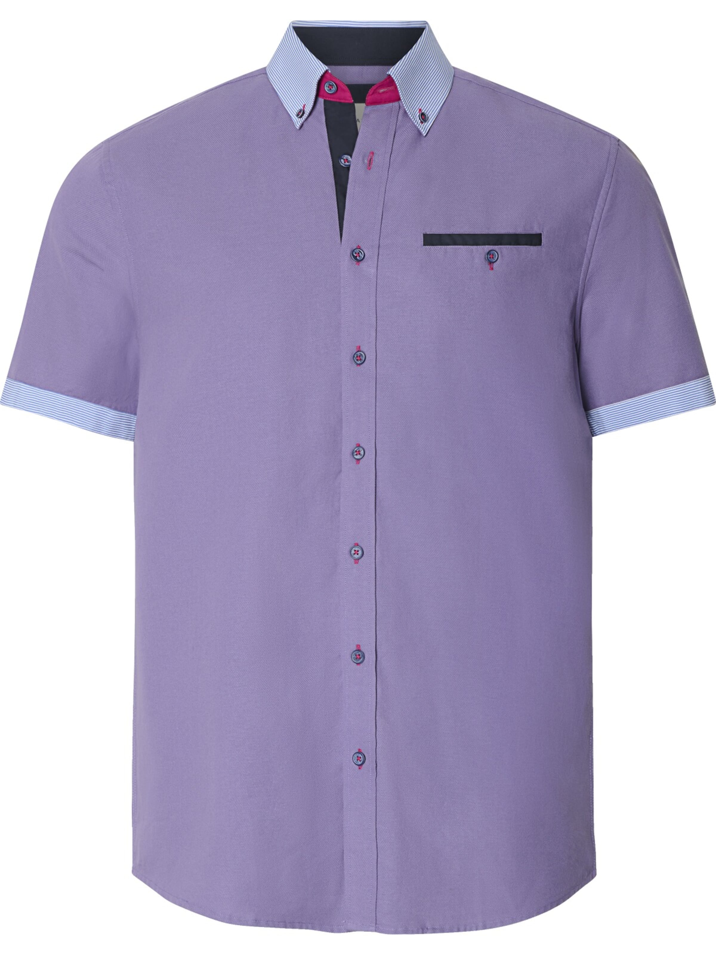 BABISTA Regular fit Button Up Shirt ' Florevetto ' in Purple: front