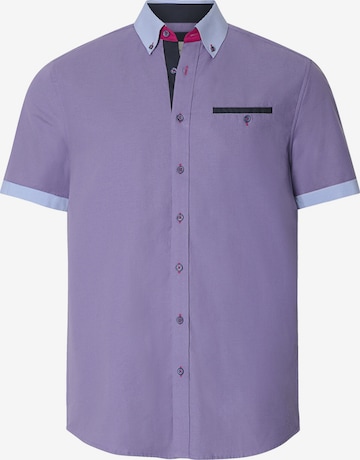 BABISTA Regular fit Button Up Shirt ' Florevetto ' in Purple: front