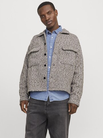 JACK & JONES Comfort fit Overhemd in Beige: voorkant