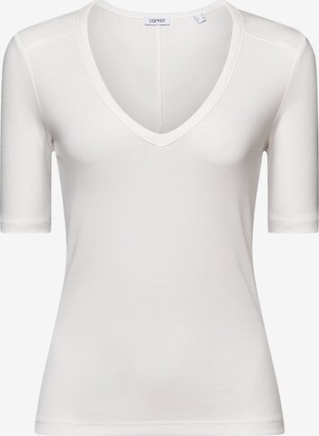 T-shirt ESPRIT en blanc : devant