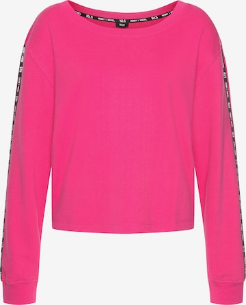 HIS JEANS Sweatshirt in Pink: predná strana