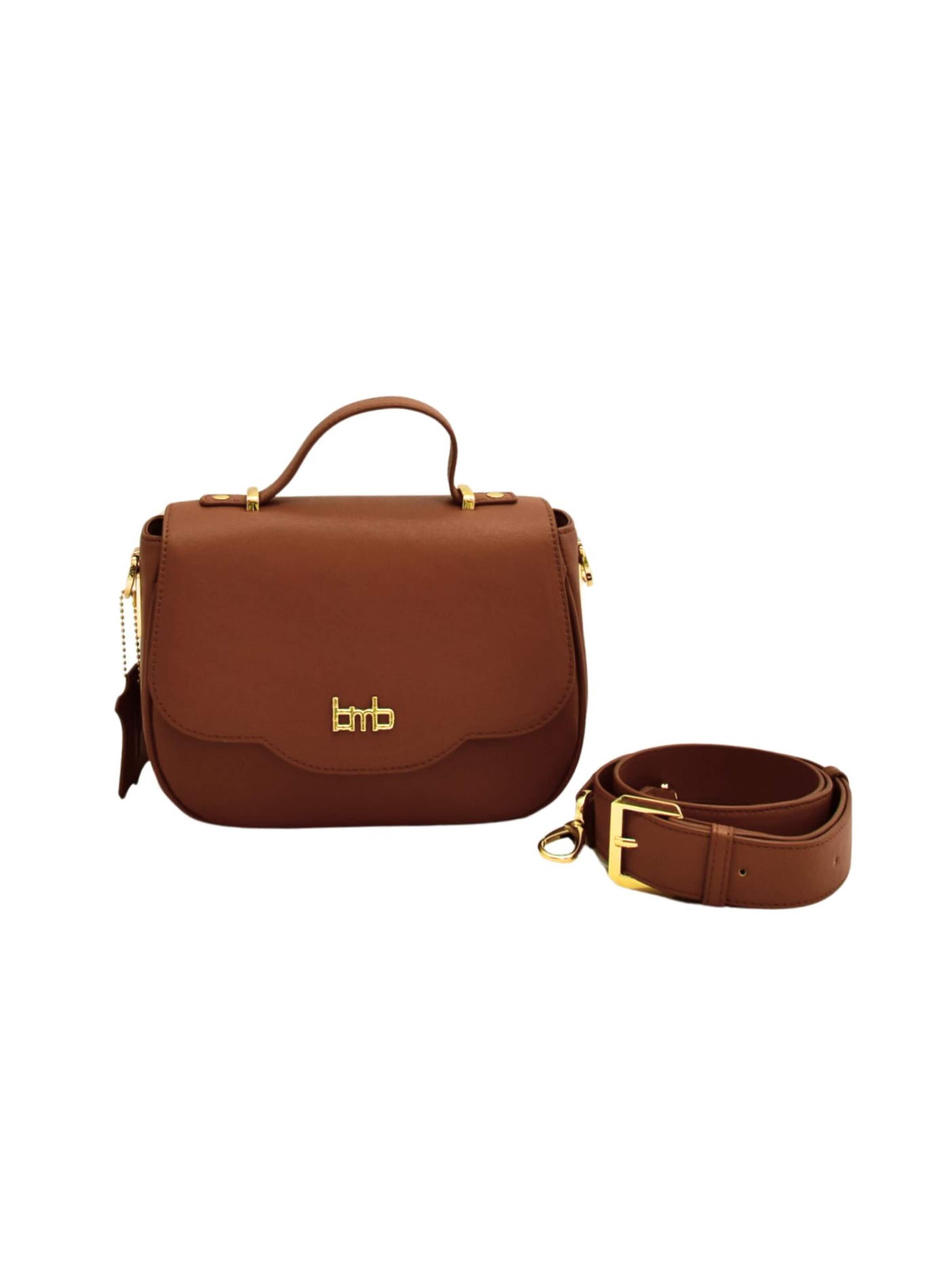 BMB BAGS Handbag 'Lauren' in Brown: front