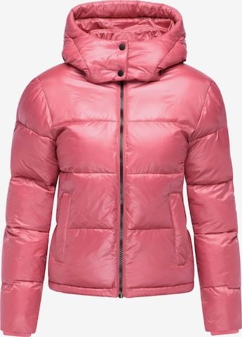 Ragwear Winterjas 'Roobie II' in Roze: voorkant
