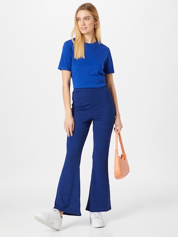 Warehouse Flared Trousers in Blue