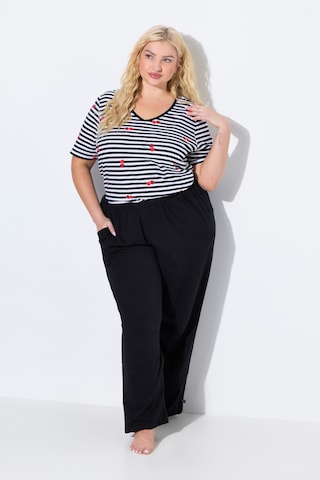 Ulla Popken Pyjamabroek in Zwart