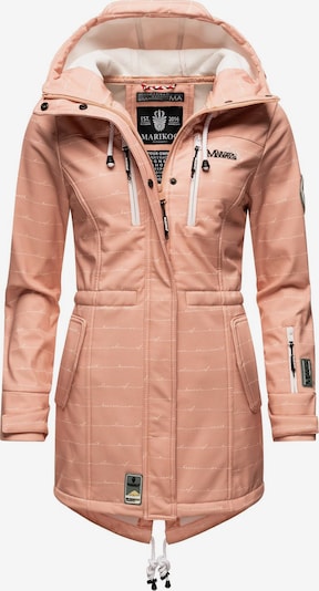 MARIKOO Manteau fonctionnel 'Zimtzicke' en beige / gris / rosé / rouge, Vue avec produit