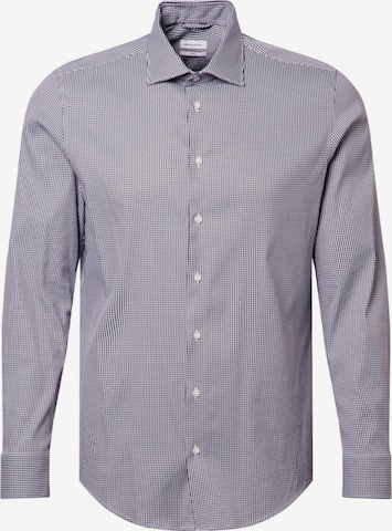 SEIDENSTICKER Slim fit Button Up Shirt in Blue: front