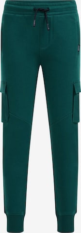 WE Fashion Tapered Pants in Green: front