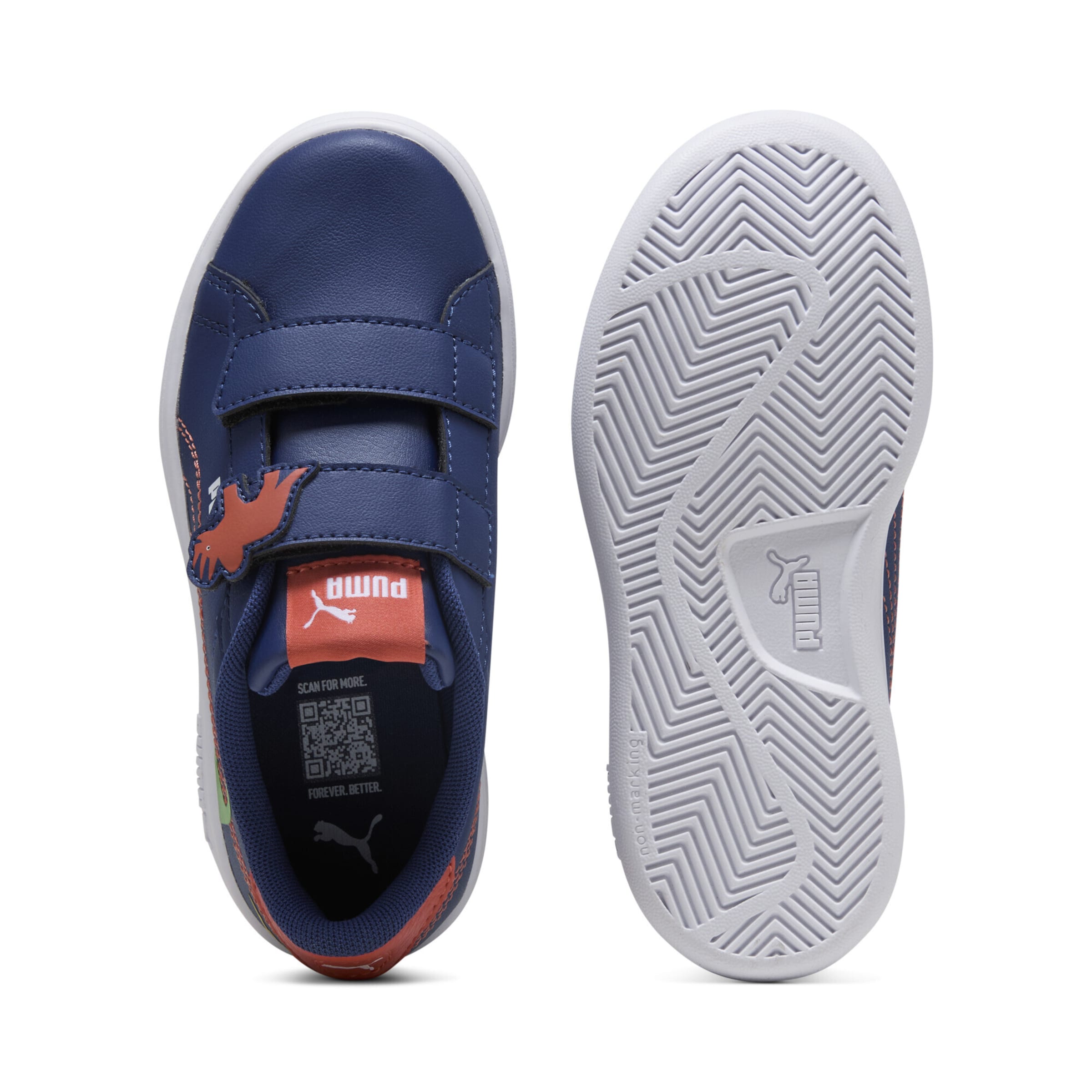 PUMA Sneaker 'Smash 3.0 Dino' in Blau