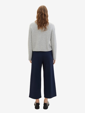 Wide Leg Pantalon TOM TAILOR DENIM en bleu