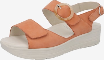SOLIDUS Sandals 'Greta' in Orange: front