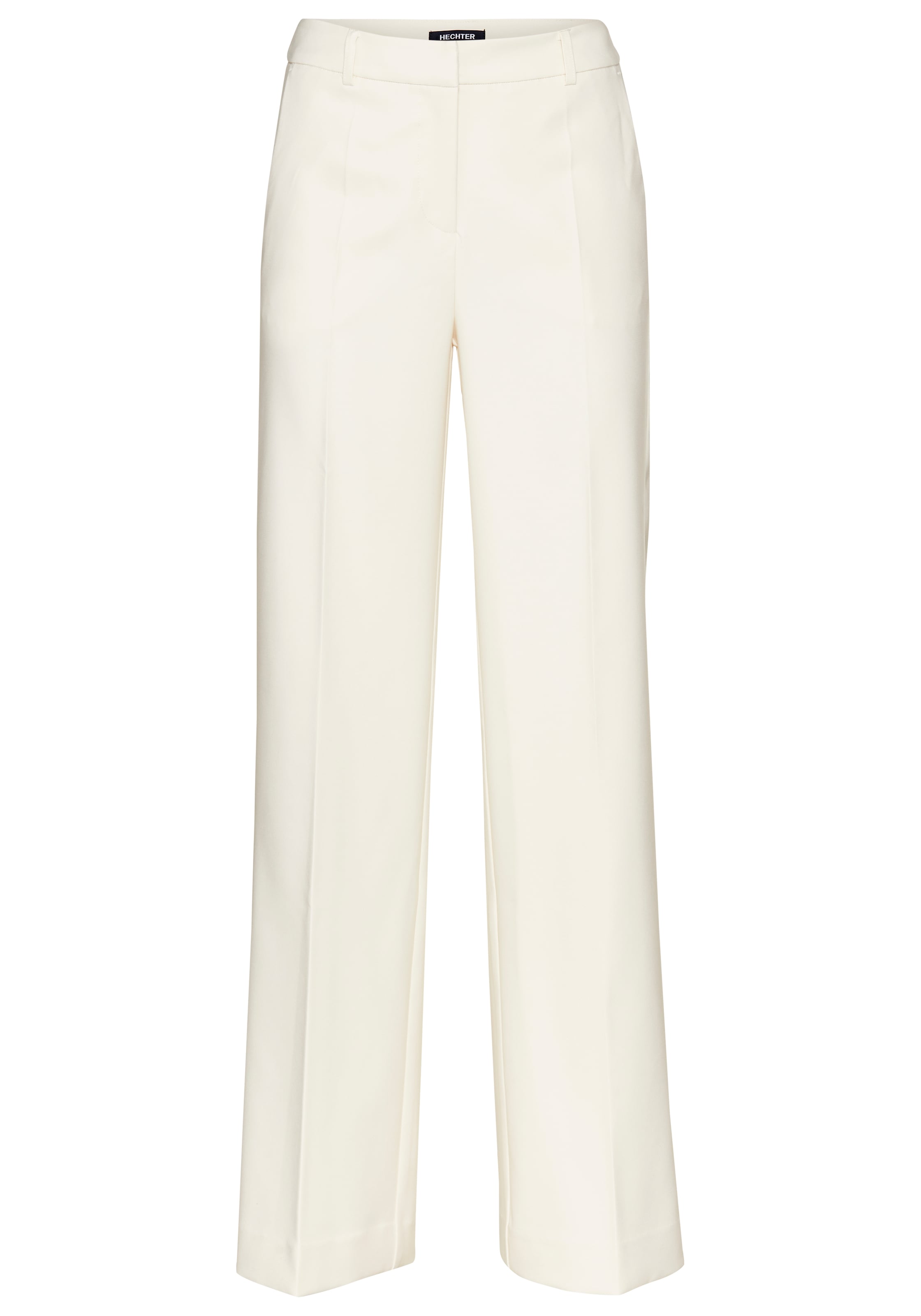 HECHTER PARIS Wide Leg Bügelfaltenhose in Beige: Vorderseite