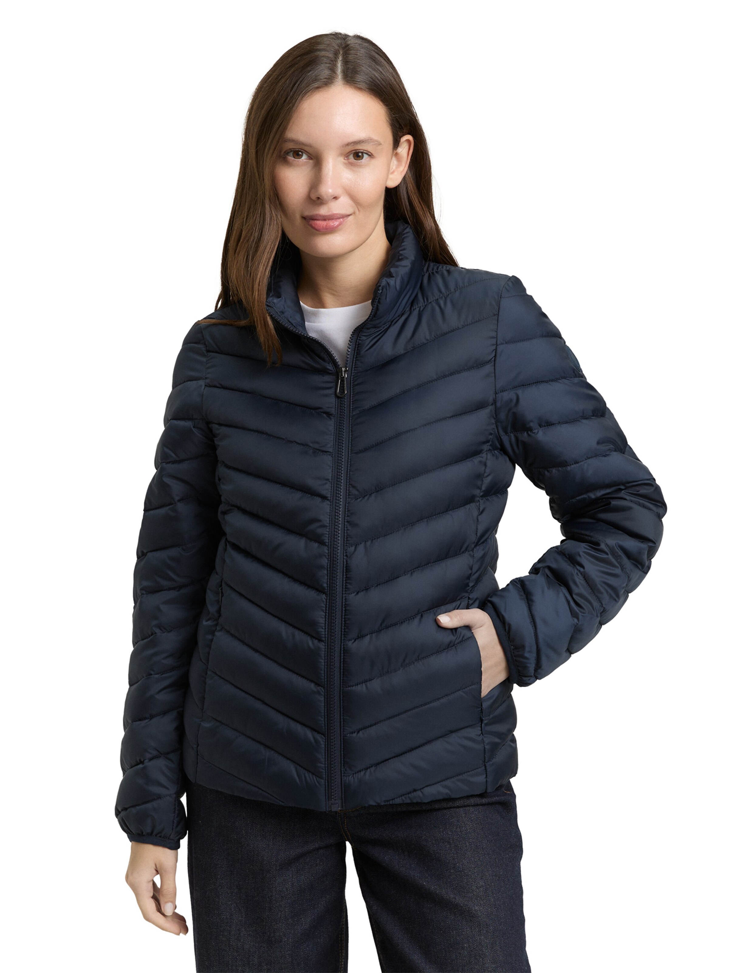 TOM TAILOR - Casaco meia-estação em azul: frente