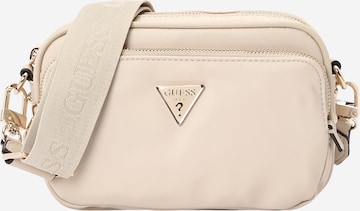 GUESS Axelremsväska 'Gemma' i beige: framsida