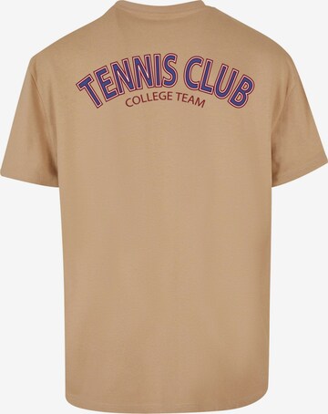 T-Shirt 'College Club' Merchcode en beige