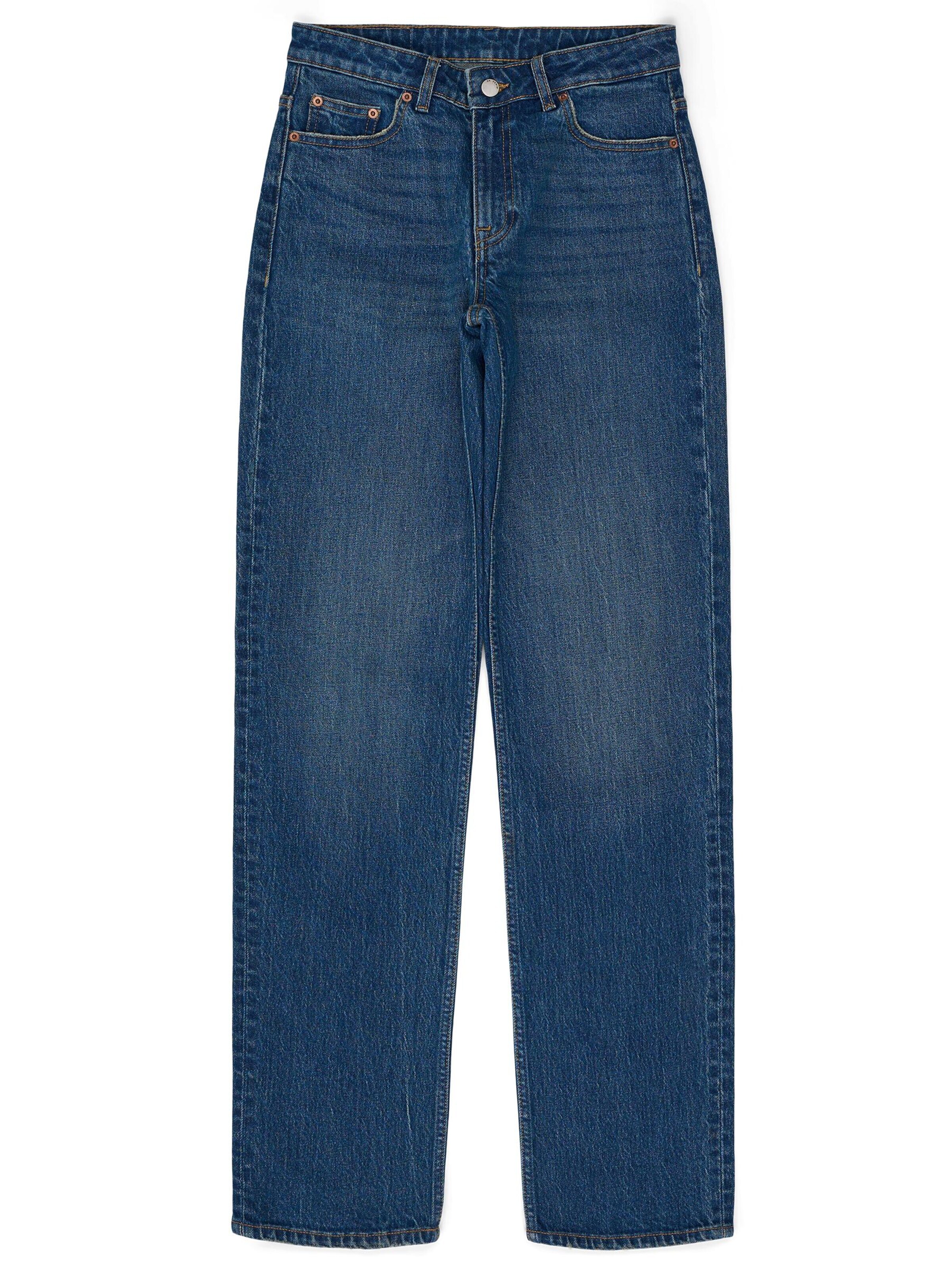 Dr. Denim Jeans 'Drdenimarch Mid Straight' in Blauw: voorkant