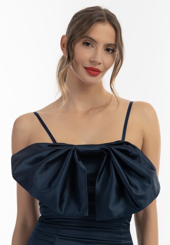 Robe de cocktail faina en bleu