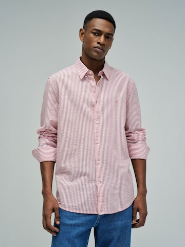 Coupe regular Chemise Salsa Jeans en rose : devant