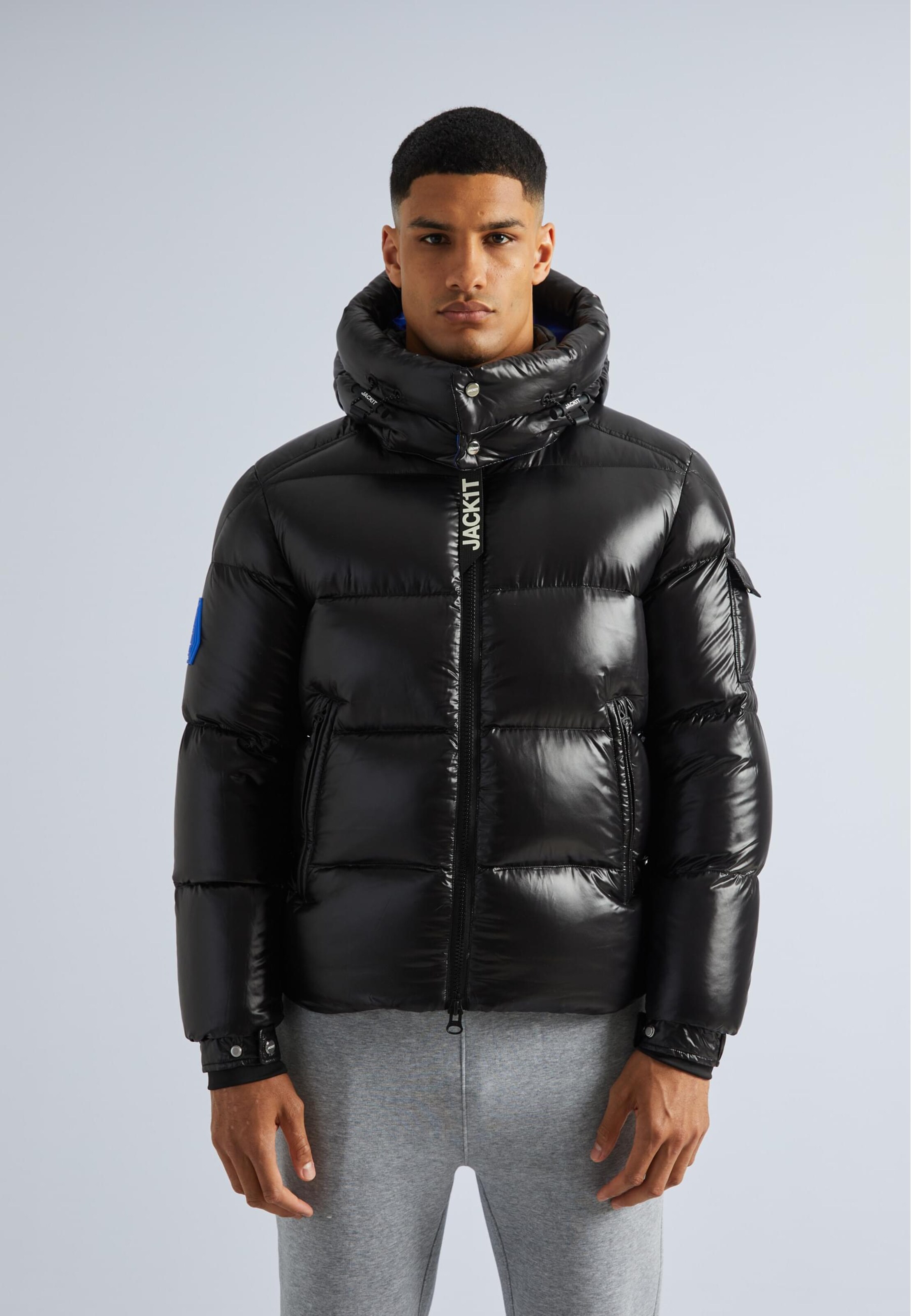 JACK1T Winter Jacket 'Ez Slick Racer' in Black | ABOUT YOU