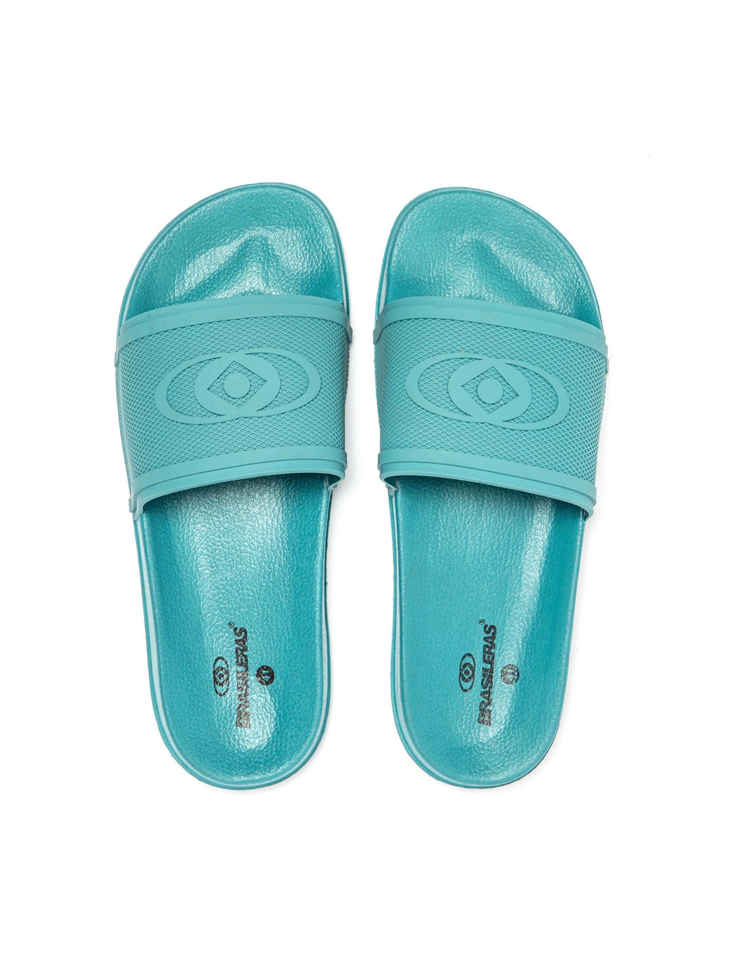 Brasileras T-bar sandals 'Splash' in Blue