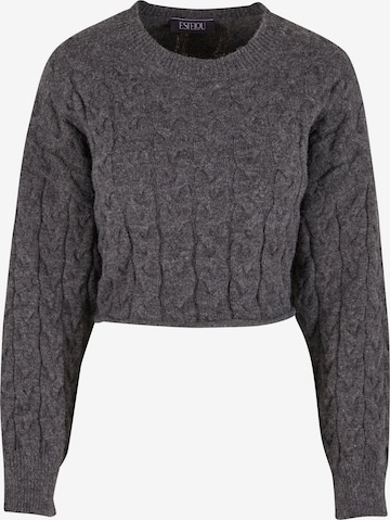 Urban Classics Trui in Grijs: voorkant