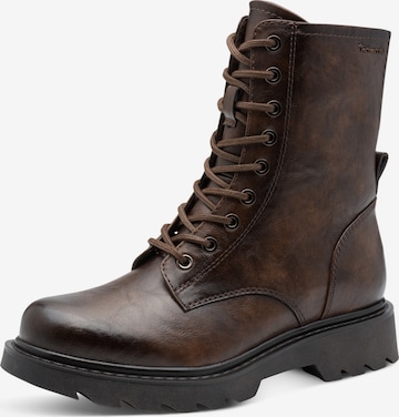 Bottines à lacets Tamaris en marron : devant