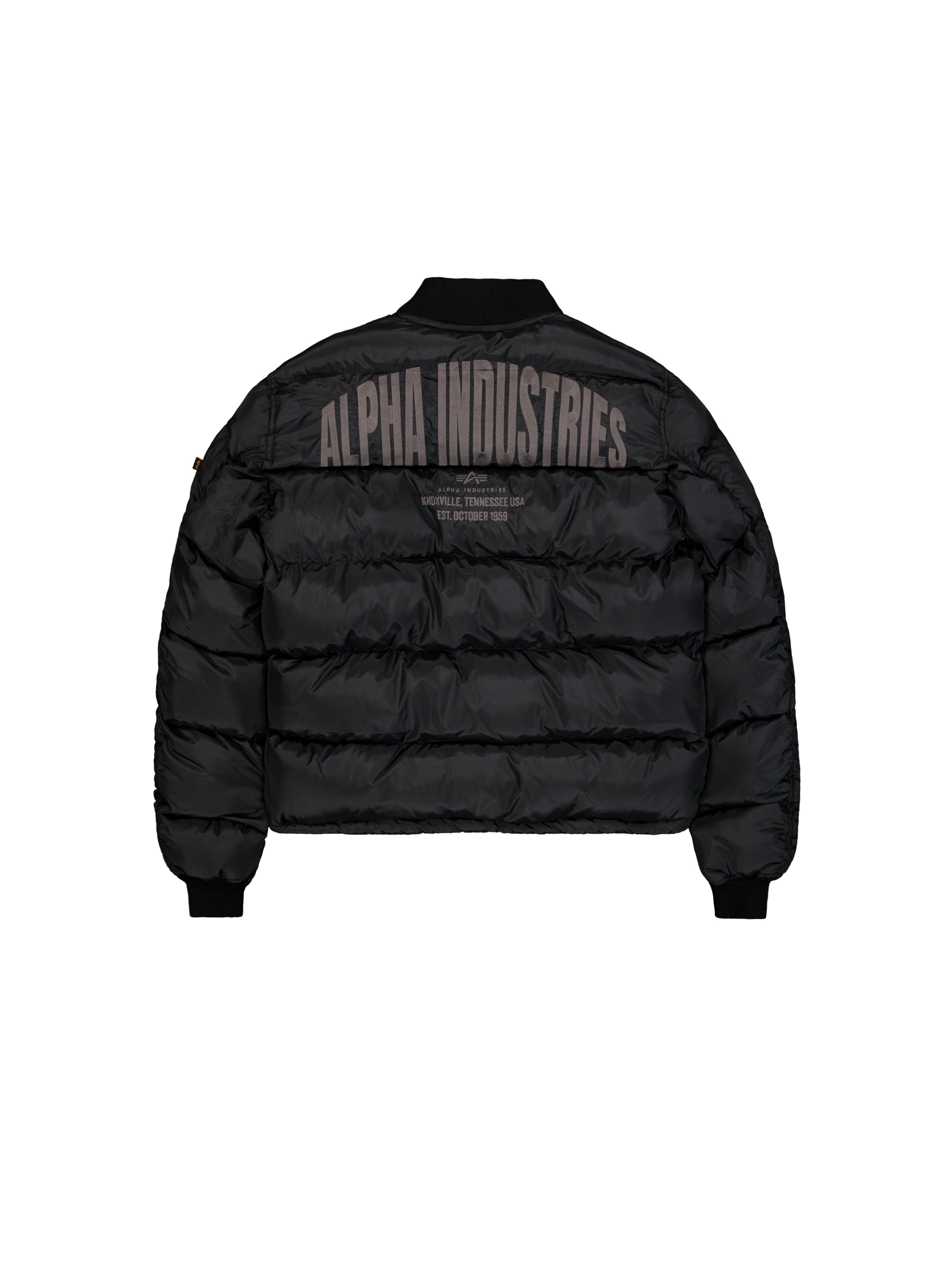ALPHA INDUSTRIES Jacke 'MA-1' in Schwarz: Rückseite