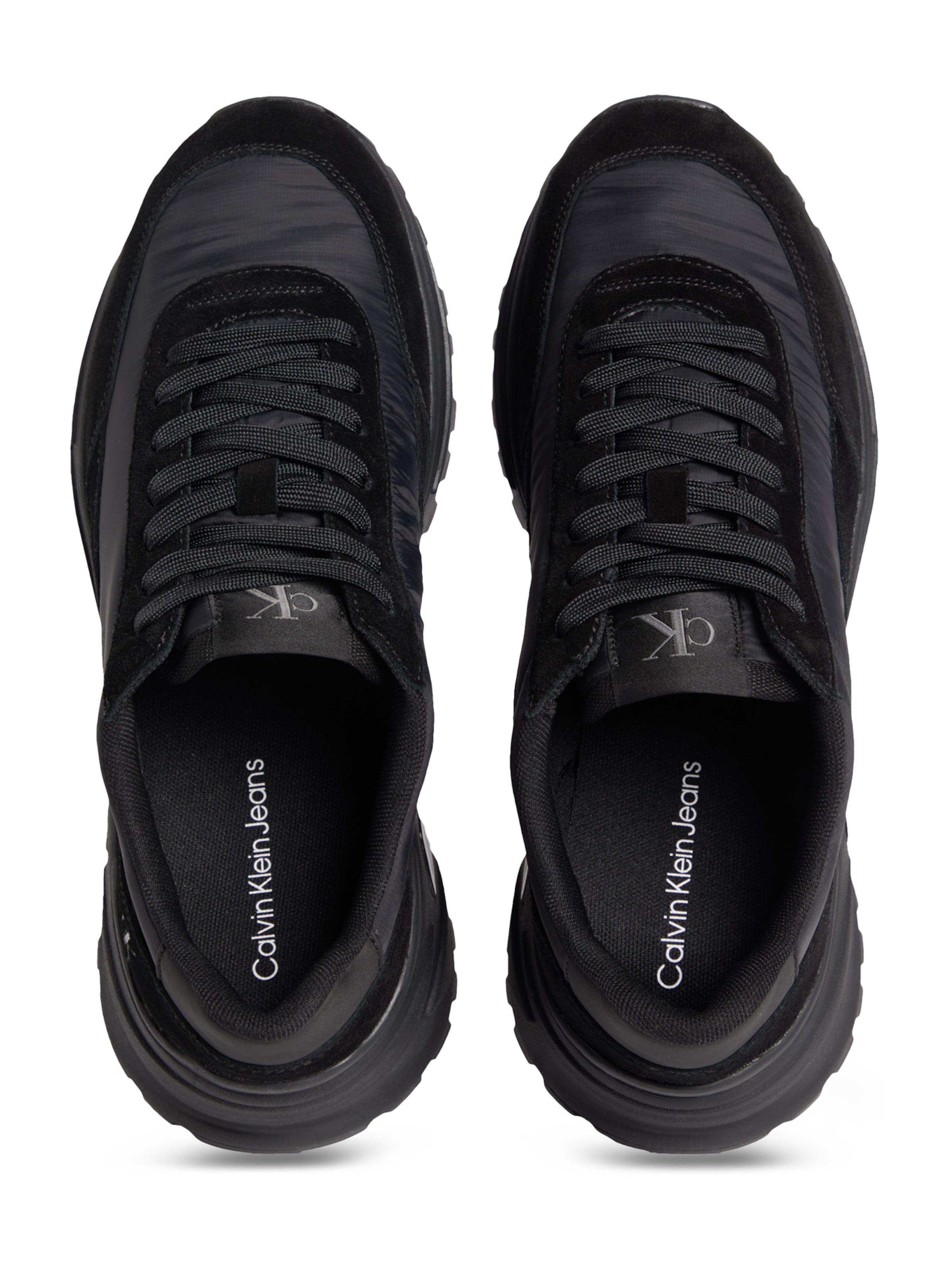 Calvin Klein Σνίκερ χαμηλό 'HIKE RUNNER' σε μαύρο