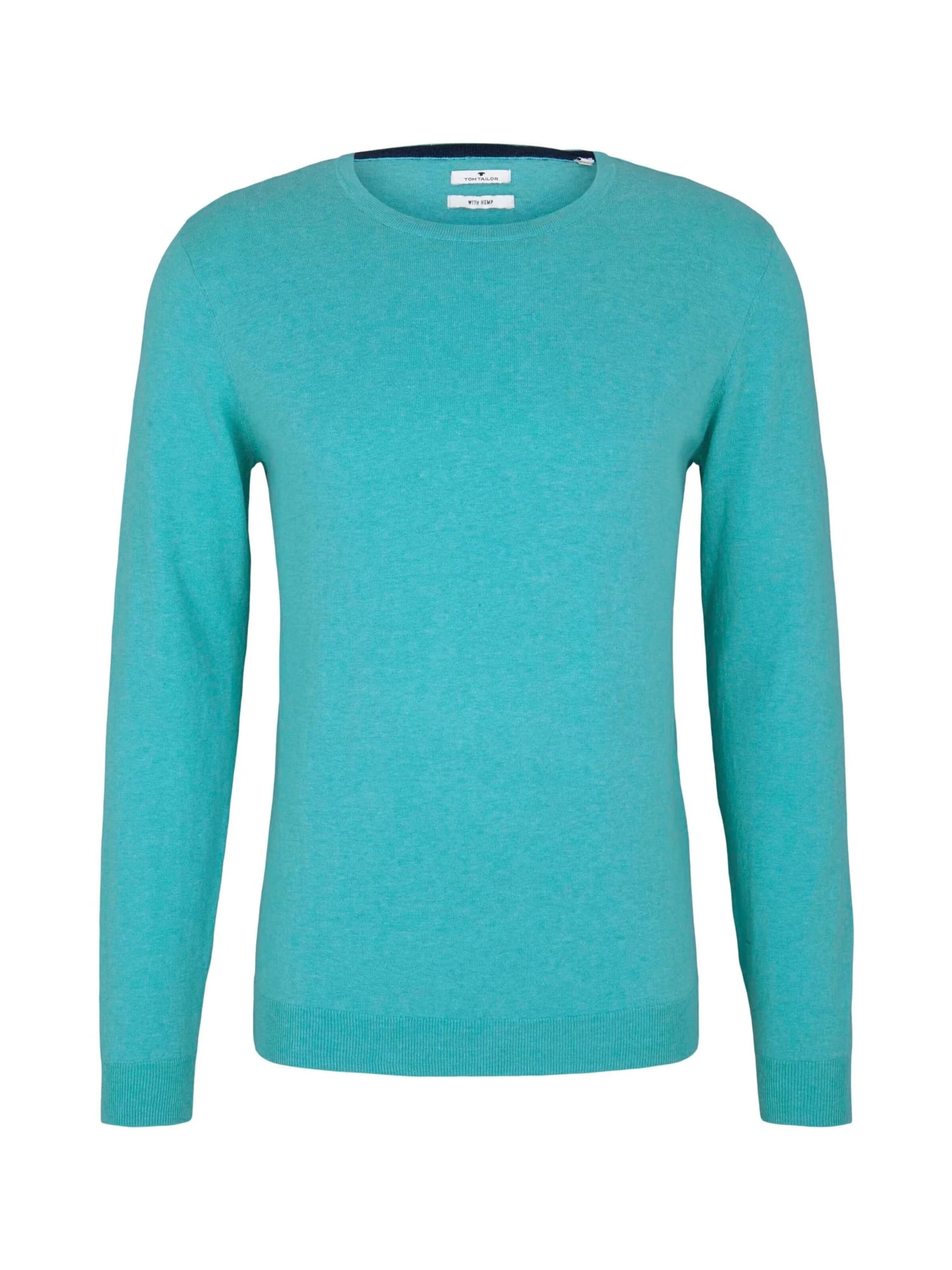 TOM TAILOR Sweatshirt in Groen: voorkant