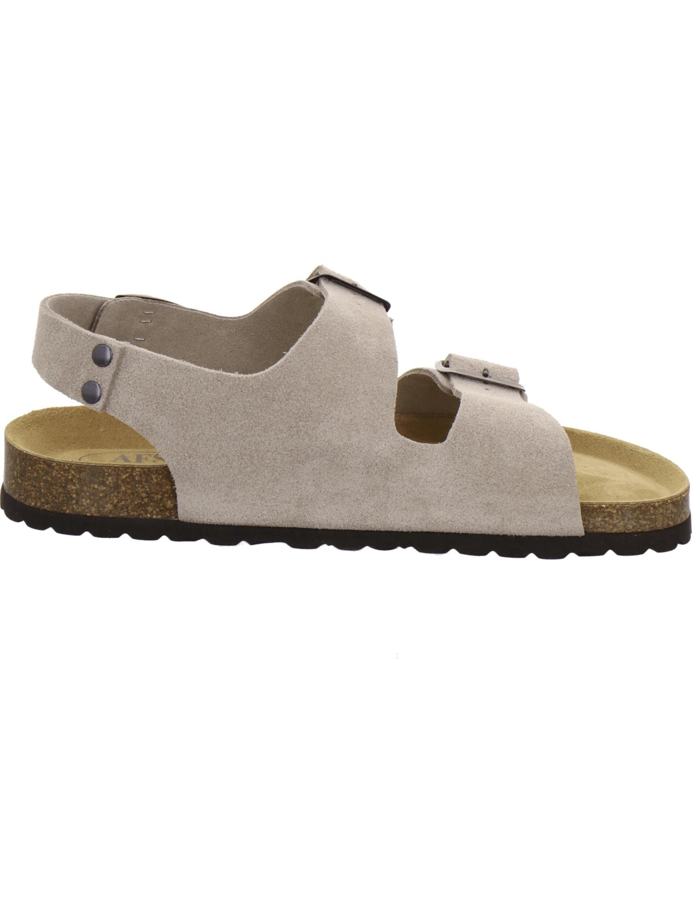 Sandales 'Sandalen Herren quarz Veloursleder' AFS-Schuhe en beige