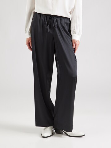 Abercrombie & Fitch Wide leg Byxa i svart: framsida