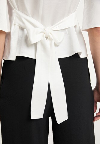 usha WHITE LABEL Blouse in White