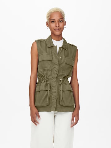 Gilet 'KENYA' di ONLY in verde: frontale