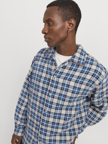 JACK & JONES Regular fit Button Up Shirt in Blue