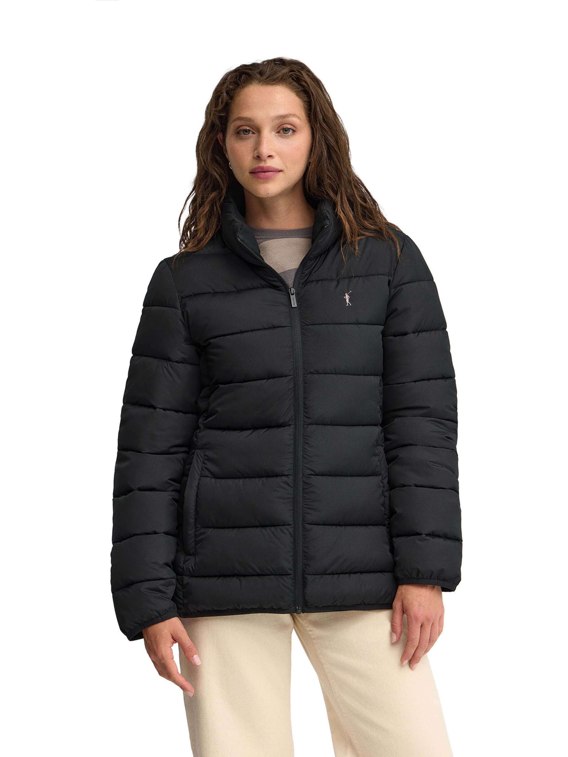 Polo Club Performance Jacket in Black: front