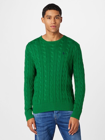 Polo Ralph Lauren Regular Fit Pullover 'DRIVER' i grøn: forside