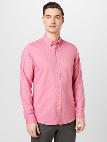 BOSS Regular fit Overhemd 'Rickert' in Roze: voorkant