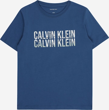 T-Shirt Calvin Klein Jeans en bleu : devant