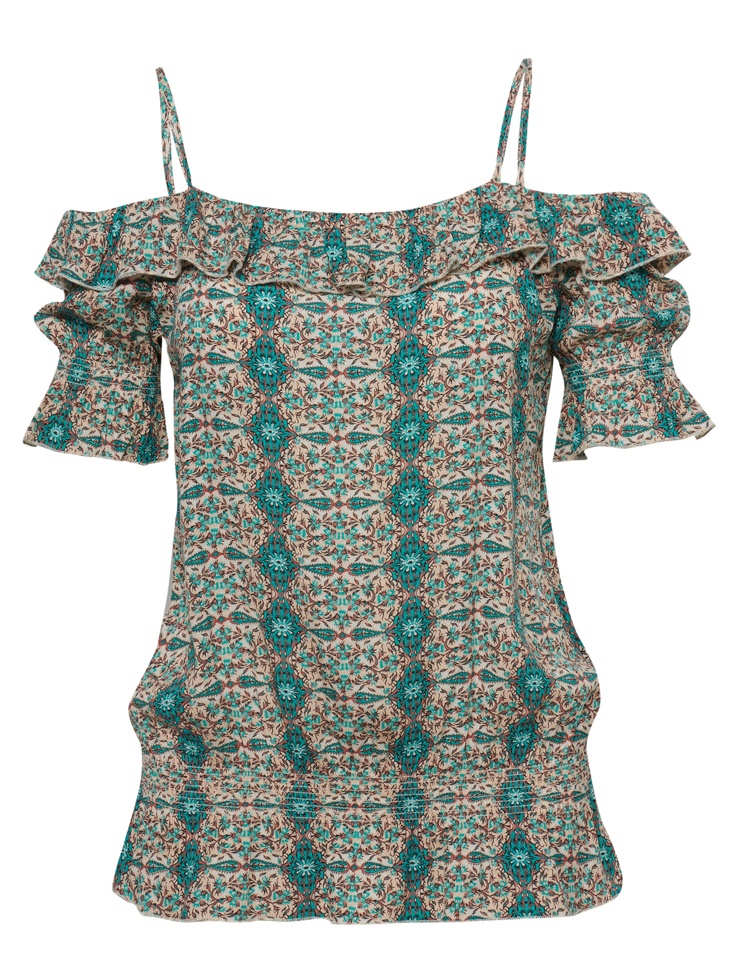 KOROSHI Bluse in Mischfarben: Vorderseite