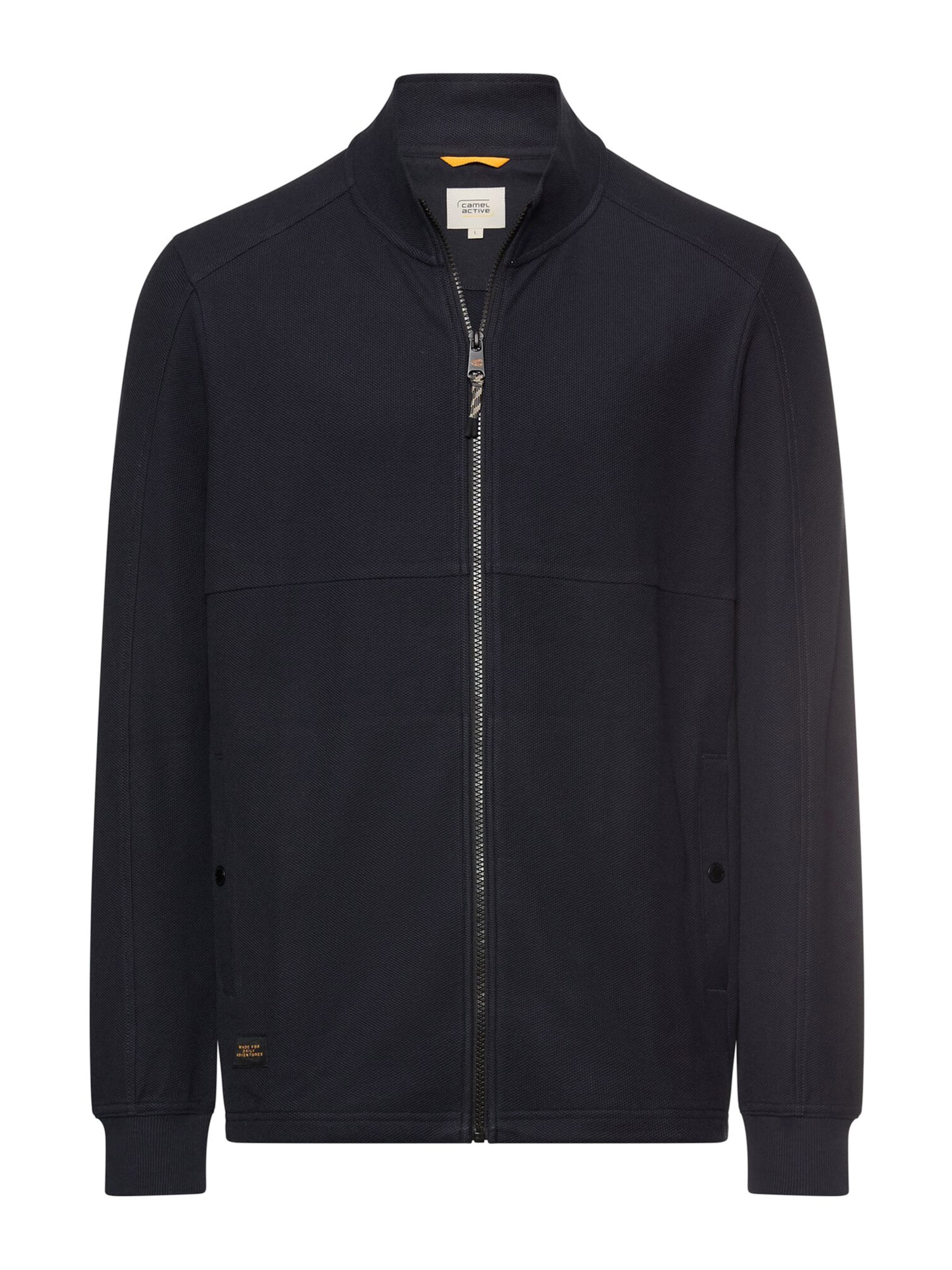 CAMEL ACTIVE Zip-Up Hoodie in Blue: front