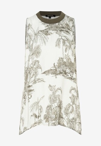 MORE & MORE Blouse 'Jungle' in White: front