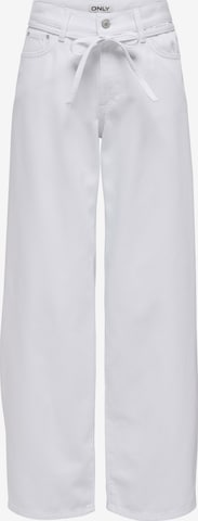 ONLY Wide Leg Farkut 'ONLGianna' värissä valkoinen: etupuoli