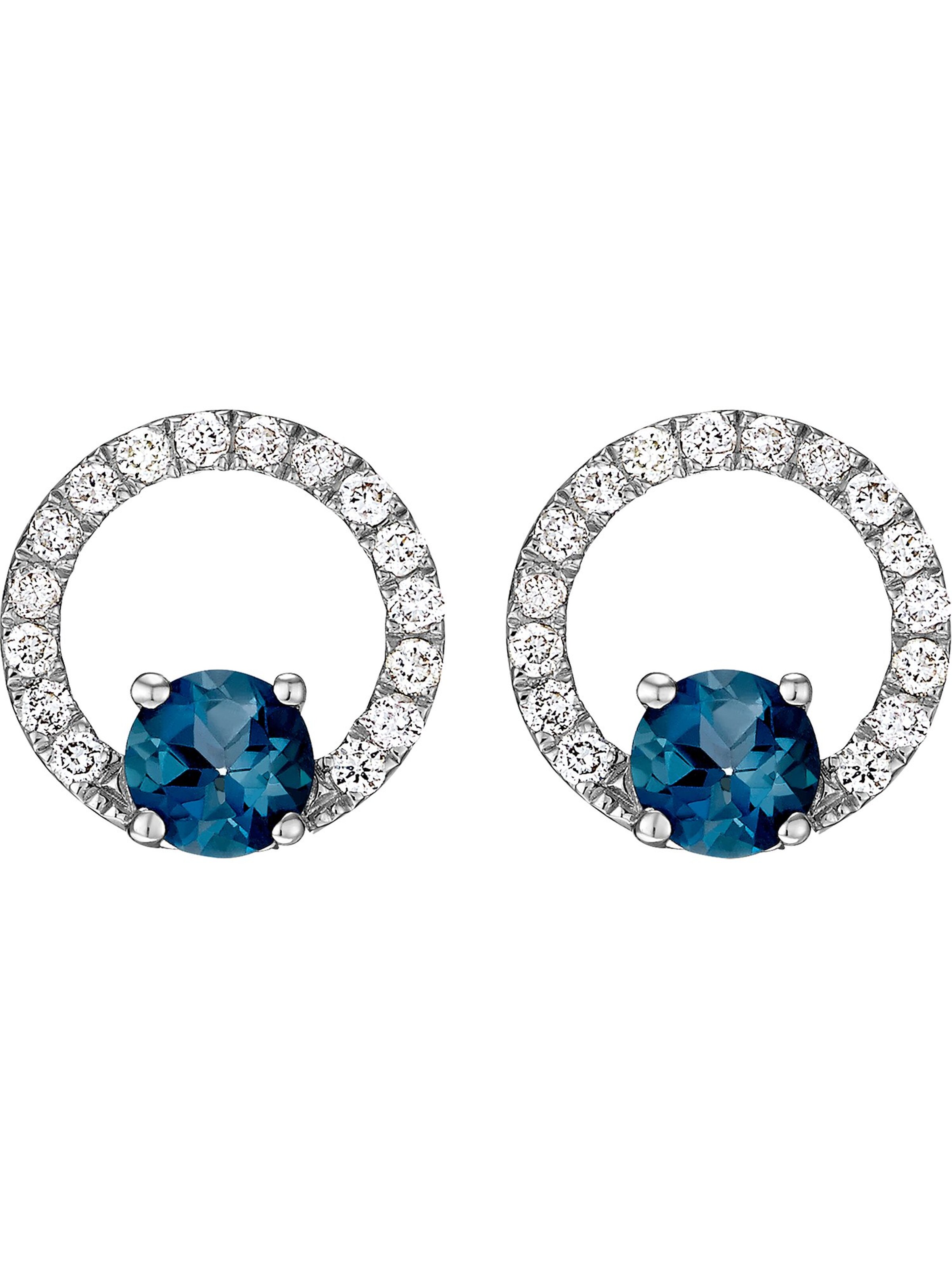 CHRIST Ohrringe in Weiß: Vorderseite