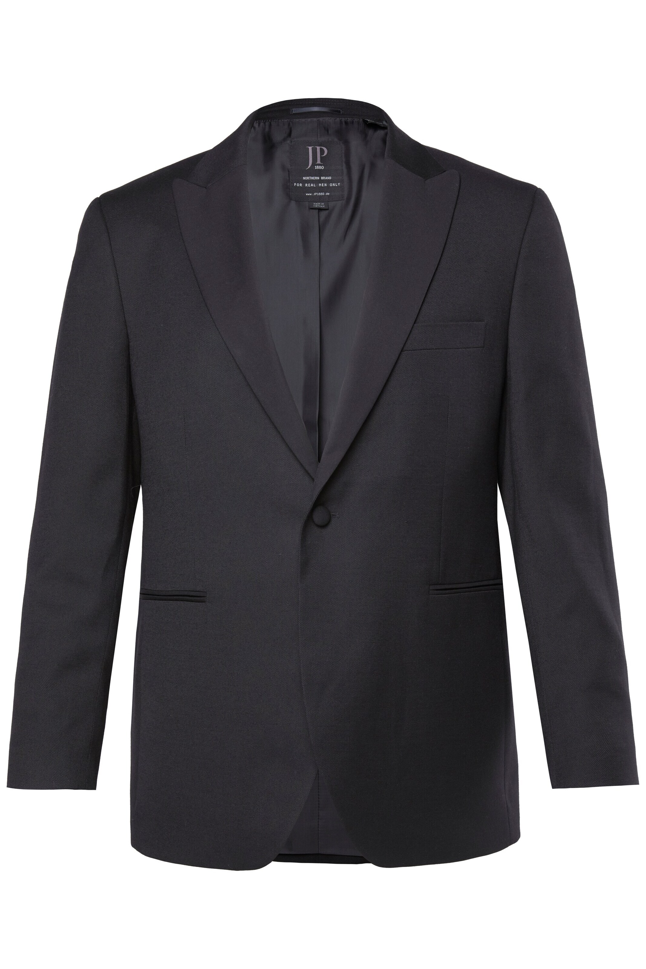 JP1880 Regular fit Colbert in Zwart: voorkant